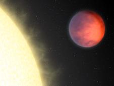Astronomers found a warm spot on the cool side of this red exo-planet