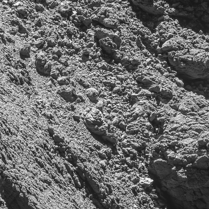 OSIRIS narrow-angle camera image with Philae, 2 September Credit: ESA/Rosetta/MPS for OSIRIS Team MPS/UPD/LAM/IAA/SSO/INTA/UPM/DASP/IDA