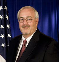 Washington, DC, May 12, 2009 -- FEMA Administrator W. Craig Fugate in the FEMA Studio. FEMA/Bill Koplitz